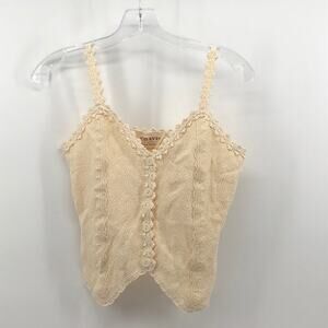 Chavin Cotton cropped top cottage core size S coquette festival western boho